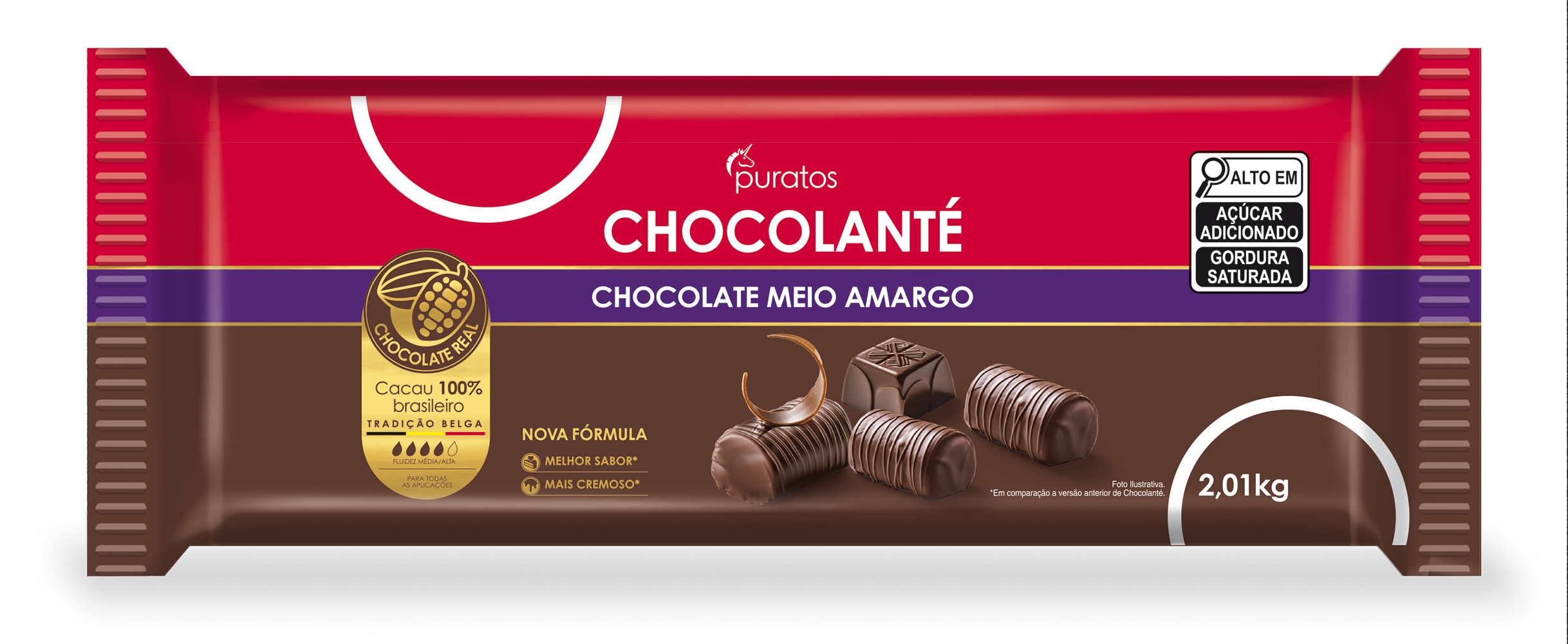 chocolatte様 Chocolanté Meio Amargo Barra - Puratos