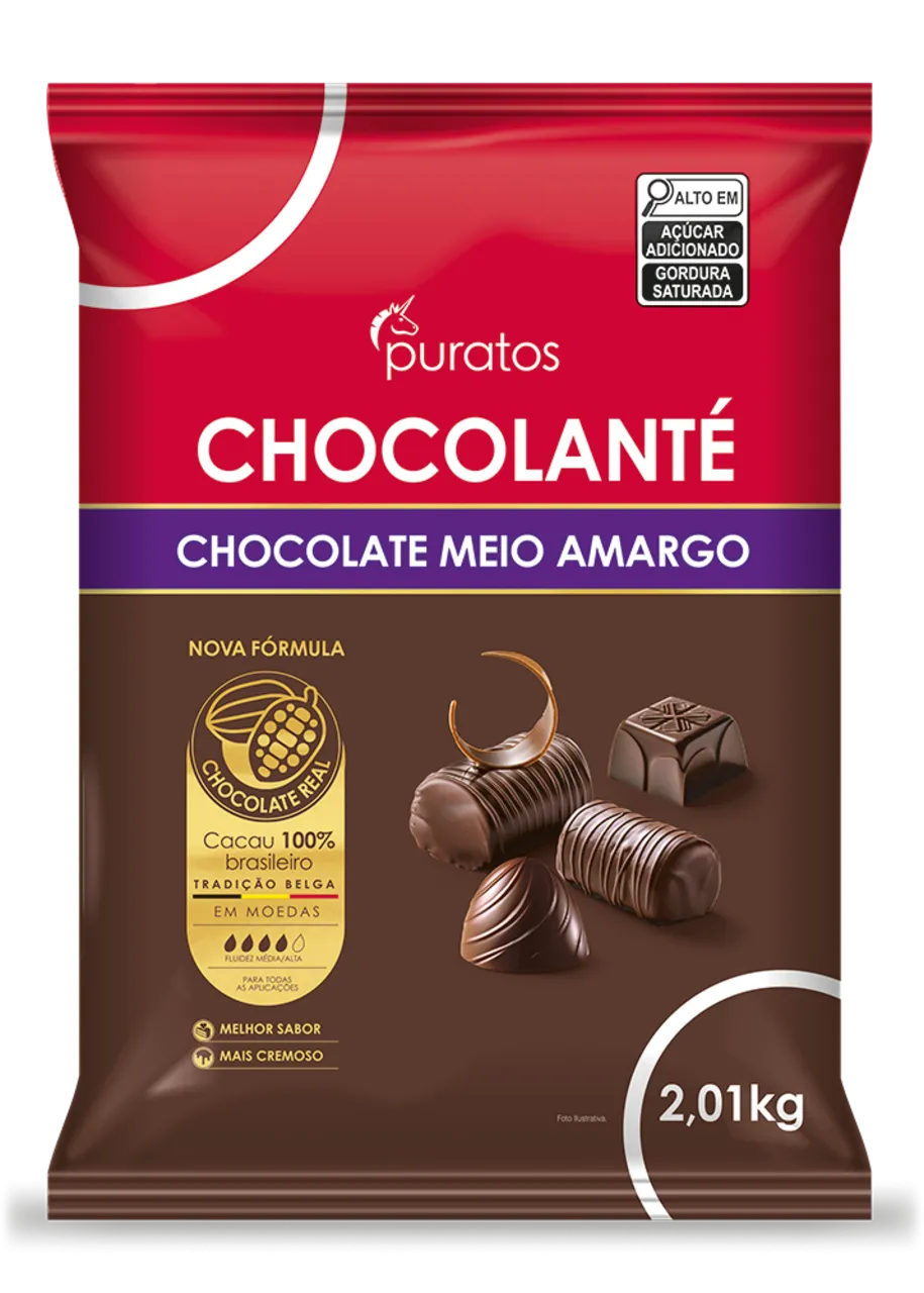 Chocolanté Meio Amargo Moedas - Puratos